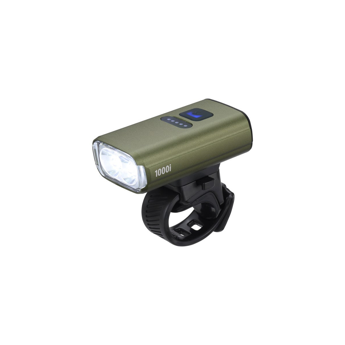 Eclairage avant NanoStrike 1000i, indicateur batterie, USB-C Vert BBB