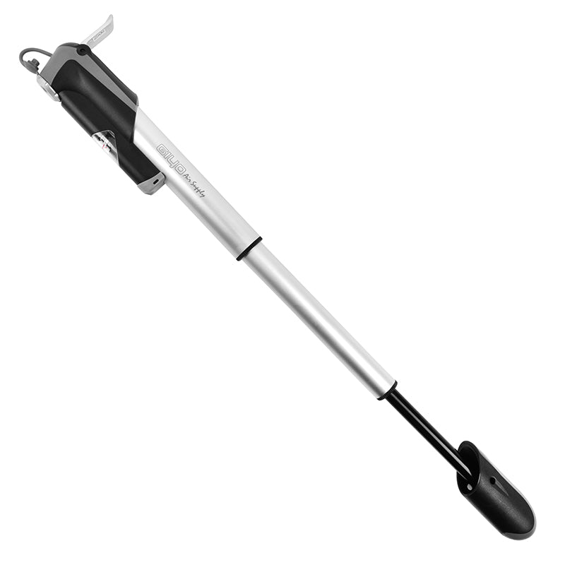 Mini pompe Giyo télescopique alu 7 bars avec manomètre – vue 3