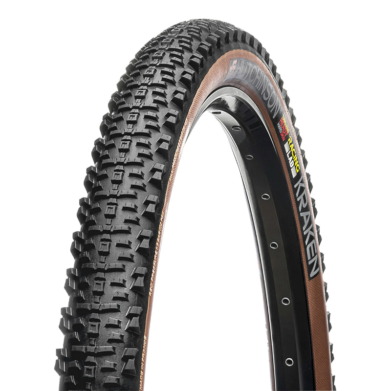 Pneu VTT Hutchinson Kraken Racer XC Tan noir-beige tringle souple tubeless ready – 29 x 2,40 (57-622)