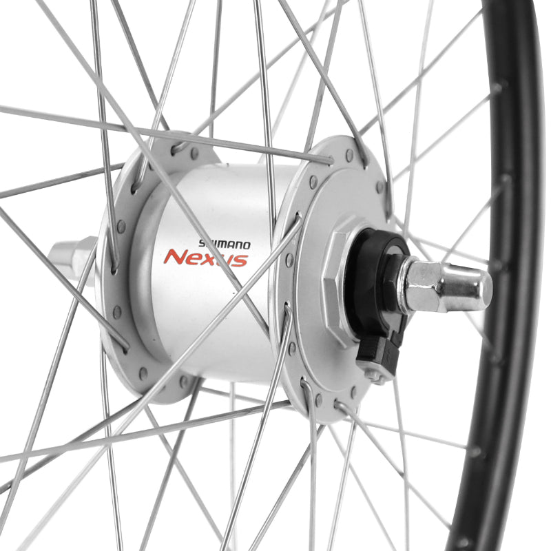 Roue avant VTT 24" ER10 noire moyeu dynamo Shimano 3 W – vue 2