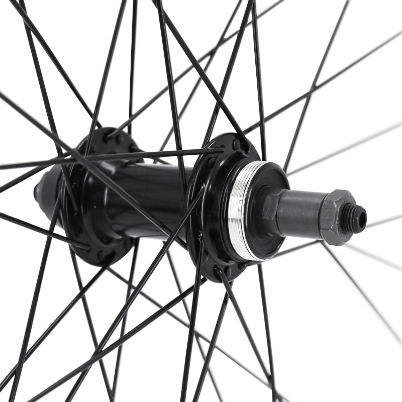 Roue arrière VTC 700 ER10 noire roue libre – vue 2