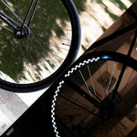 Stickers réfléchissants de roue Reflective Berlin 20 mm – Checker blanc