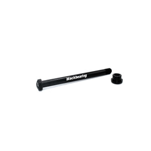 Axe de roue arrière traversant BLACKBEARING – R12.4 – 170 mm – M12 x 1,5 – filetage 18 mm