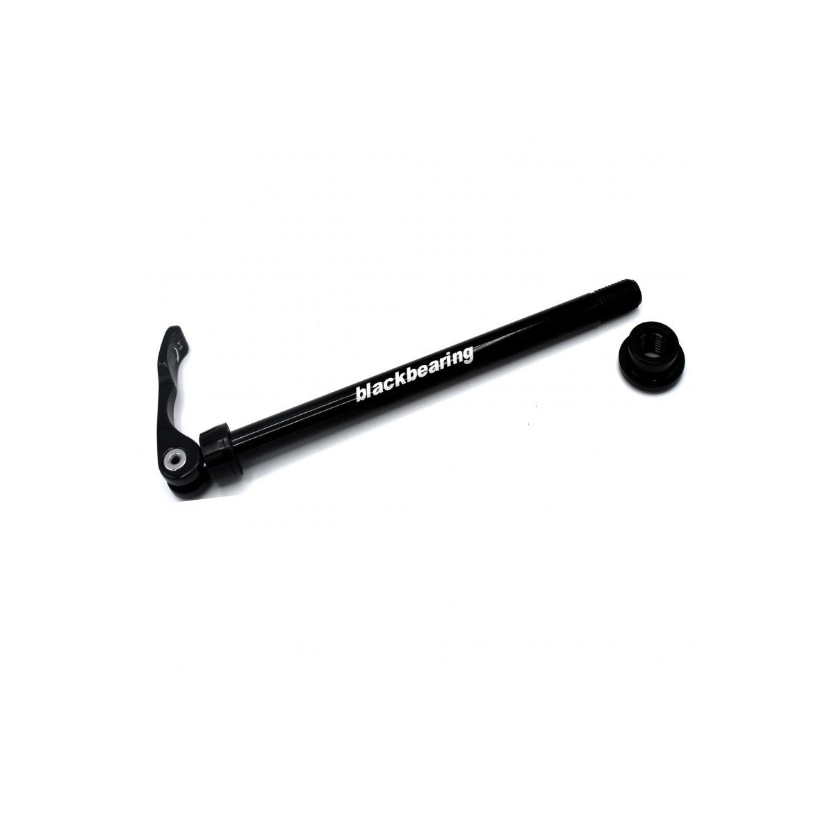 Axe de roue arrière traversant à levier rapide BLACKBEARING – R12.4 – 170 mm – M12 x 1,5 – filetage 18 mm