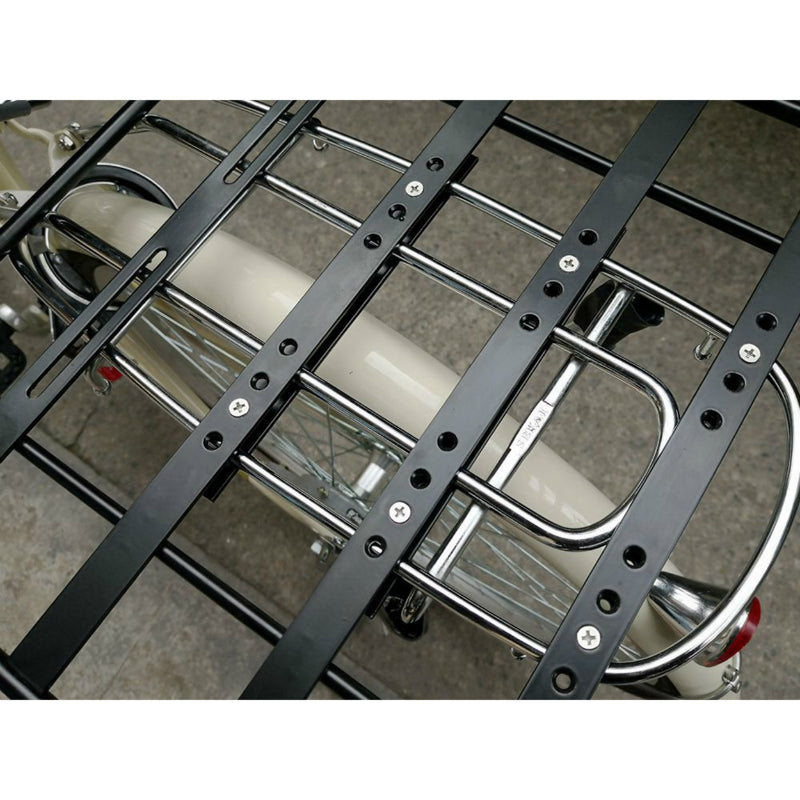Platine de porte-bagages alu noir 40 x 40 cm avec fixations – vue 4