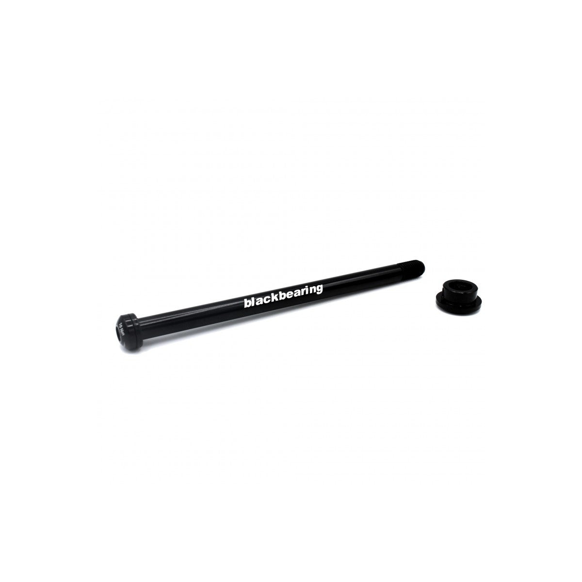 Axe de roue arrière traversant BLACKBEARING – R12.6 – 179 mm – M12 x 1,5 – filetage 19 mm