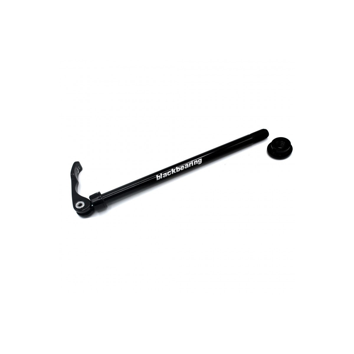 Axe de roue arrière traversant à levier rapide BLACKBEARING – R12.6 – 179 mm – M12 x 1,5 – filetage 19 mm