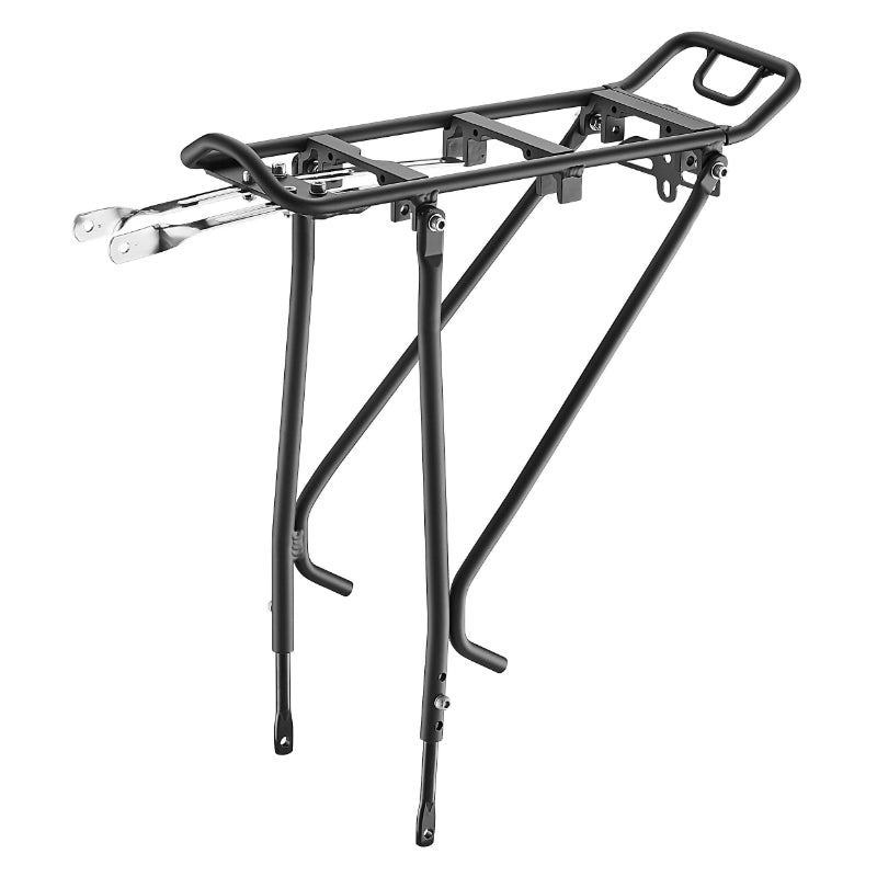 Porte-bagages arrière Ibera Touring alu noir réglable 26" à 29"