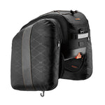Sacoche arrière Ibera Commuter 15 L noire avec plaque