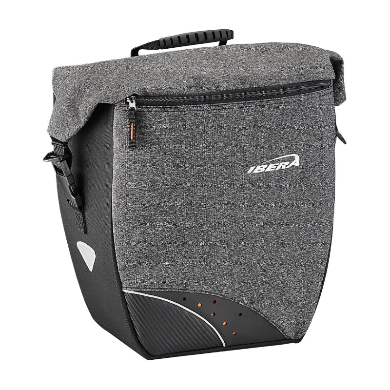 Sacoche arrière latérale Ibera Pro grise 30 L fixation Pakrak Side