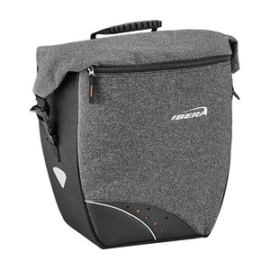 Sacoche arrière latérale Ibera Pro grise 30 L fixation Pakrak Side
