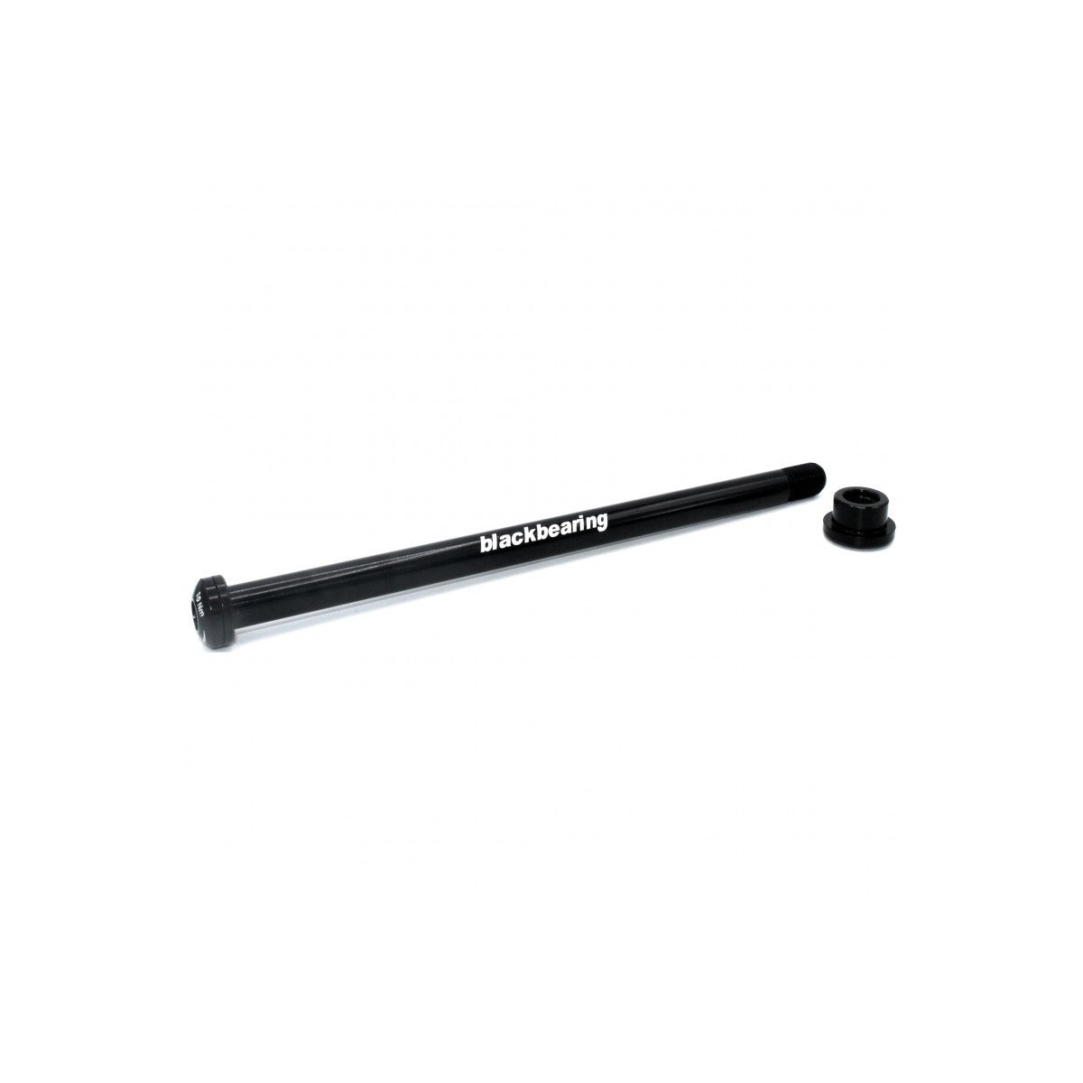 Axe de roue arrière traversant BLACKBEARING – R12.7 – 227 mm – M12 x 1,5 – filetage 18 mm