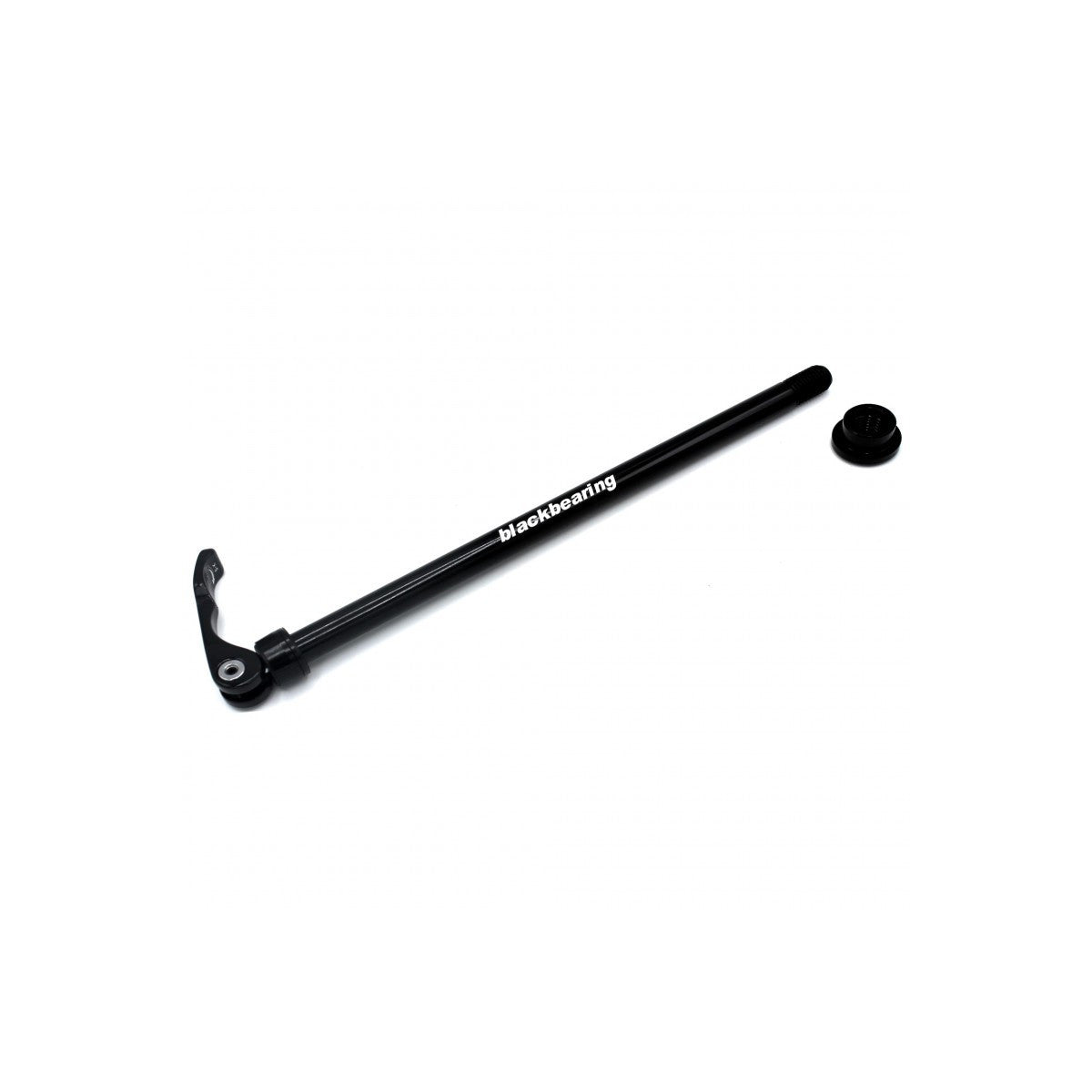Axe de roue arrière traversant à levier rapide BLACKBEARING – R12.7 – 228,5 mm – M12 x 1,5 – filetage 19 mm