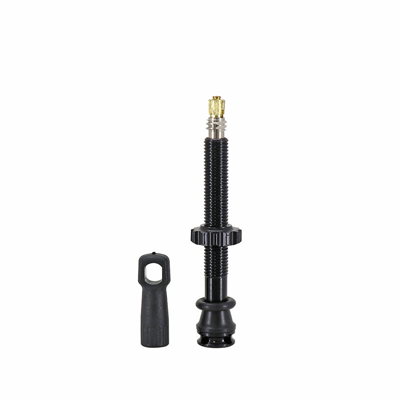 Valve tubeless Presta Newton 4 trous – Noir 47 mm