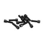 Vis de potence tête conique M5 x 18 noires (lot de 10)