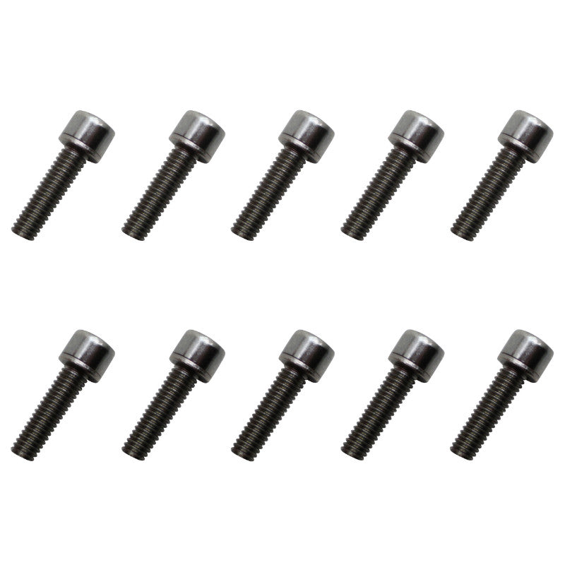Vis de potence tête conique M5 x 18 chromées (lot de 10)