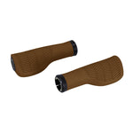 Poignées ergonomiques city Herrmans Nucore Town Lock-On 130 mm (paire) – Marron antique