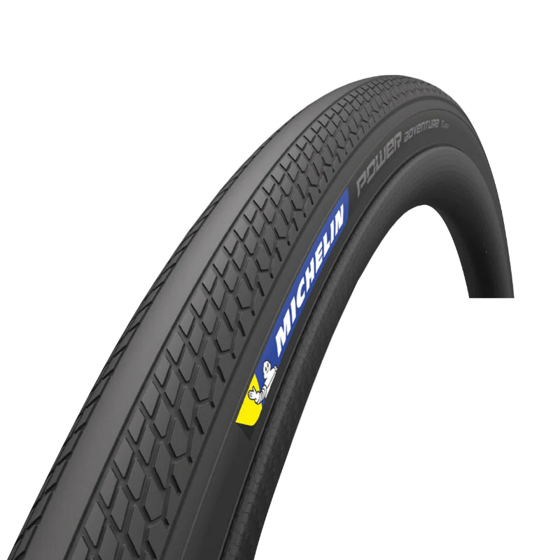 Pneu gravel Michelin Power Adventure noir tringle souple tubeless ready – 700 x 42 (42-622)