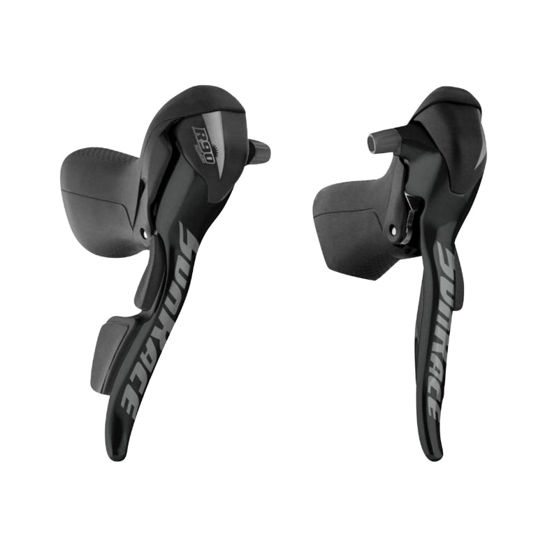 Leviers-manettes route Sunrace alu noir compatible Shimano (paire) – 9 v double