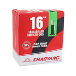 Chambre à air fatbike 16 x 4.00-4.90 Chaoyang valve Schrader 33 mm