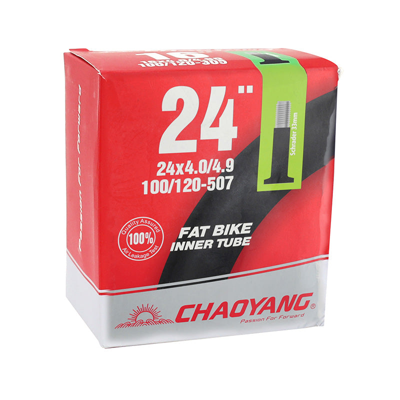 Chambre à air fatbike 24 x 4.00-4.90 Chaoyang valve Schrader 48 mm