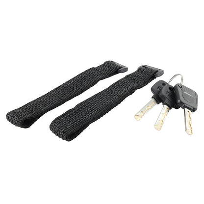 Antivol pliant à clé Masterlock 95 cm noir avec support