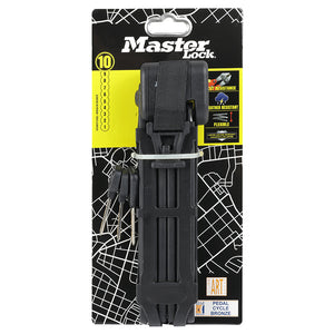 Antivol pliant à clé Masterlock 95 cm noir avec support – vue 2