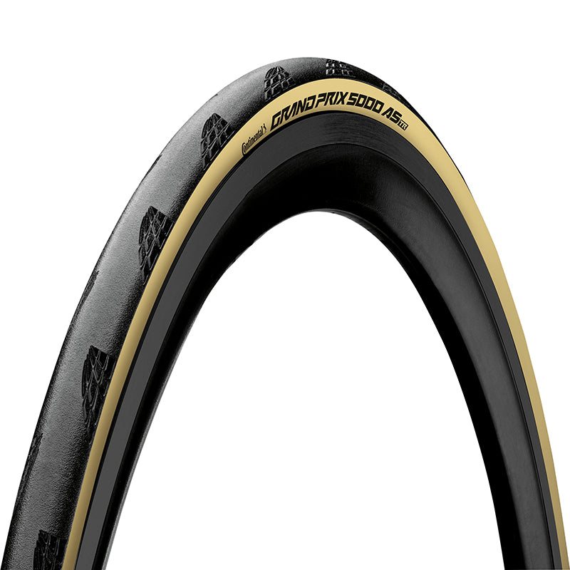 Pneu route Continental Grand Prix 5000 All Season noir flanc crème tringle souple tubeless ready – 700 x 35 (35-622)