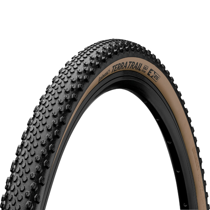 Pneu gravel Continental Terra Trail Shield Wall noir-beige tringle souple tubeless ready – 700 x 40 (40-622)