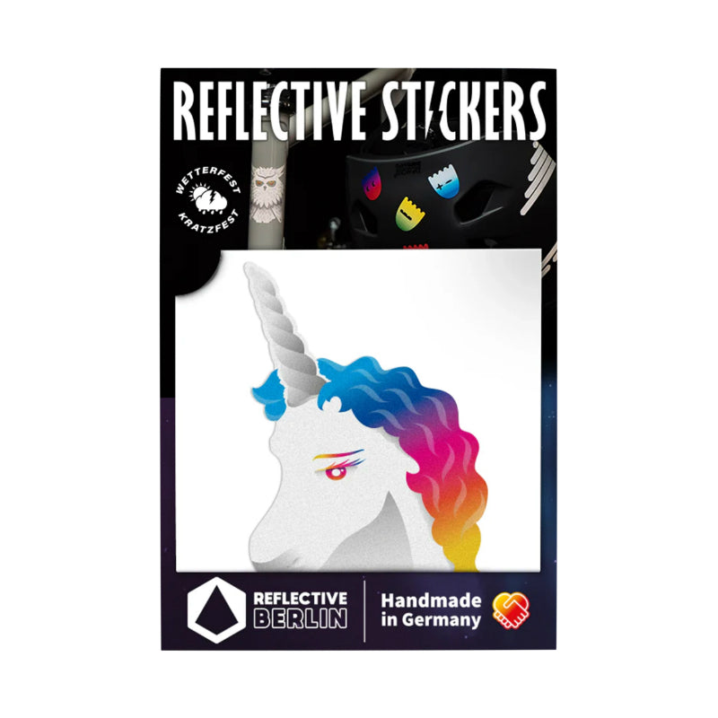 Sticker réfléchissant licorne arc-en-ciel Reflective Berlin – vue 3