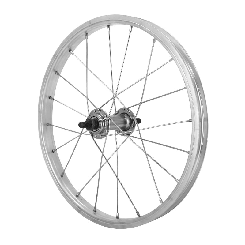 Roue avant city 16 x 1.75 jante alu moyeu acier 100 mm