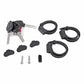Antivol pliant à clé Seatylock Elite 110 cm noir-rouge – vue 5