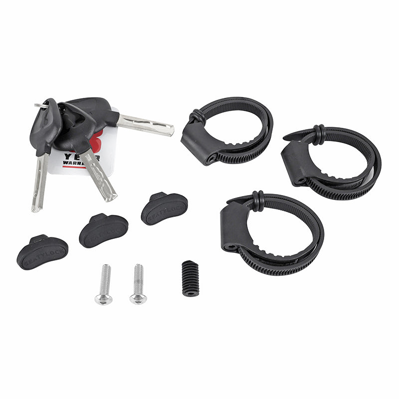 Antivol pliant à clé Seatylock Elite 110 cm noir-rouge – vue 5