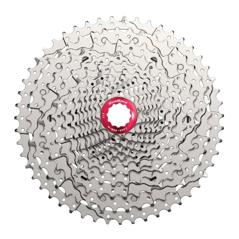 Cassette route Sunrace RZ800 12 vitesses compatible Shimano – 11-36 Argent