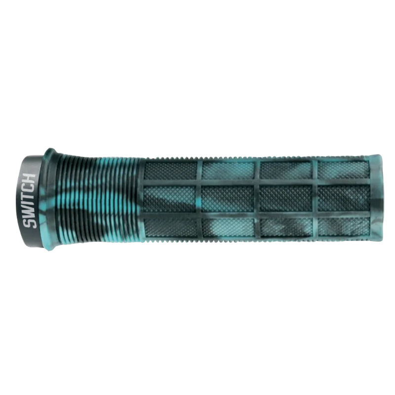 Poignées VTT Switch Supergrip Lock-On (paire) – Smoke bleu clair