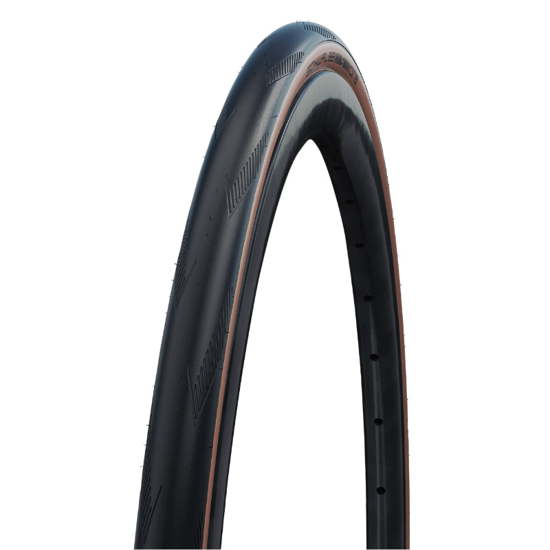 Pneu route Schwalbe One Raceguard Addix noir-beige tringle souple tubeless ready – 700 x 28 (28-622)