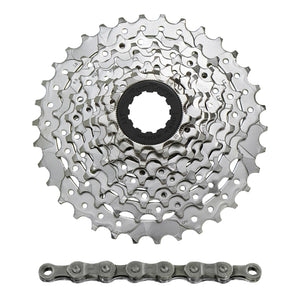 Pack cassette Sunrace M96 9 vitesses 11-34 et chaîne CNM94 116 maillons