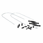 Garde-boue fatbike 20" Roto noirs avec tringles (paire)