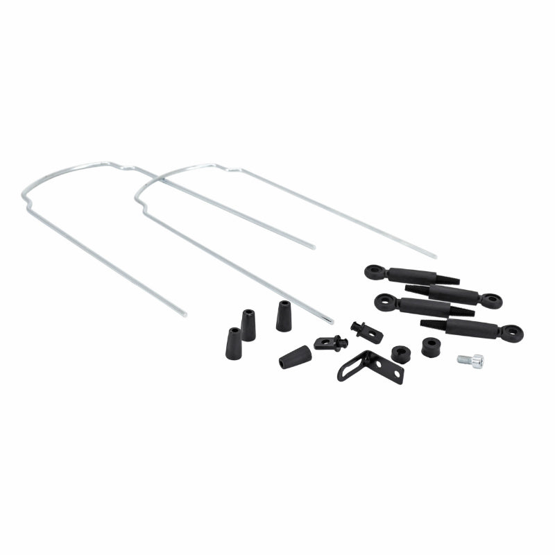 Garde-boue fatbike 20" Roto noirs avec tringles (paire)