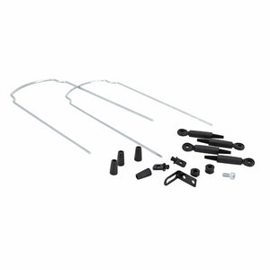 Garde-boue fatbike 20" Roto noirs avec tringles (paire)