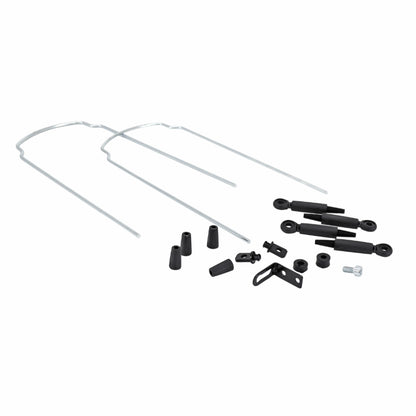 Garde-boue fatbike 20" Roto noirs avec tringles (paire)