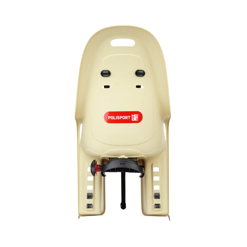 Siège enfant arrière Polisport Koari sur porte-bagages 9-22 kg – Jaune coussin gris