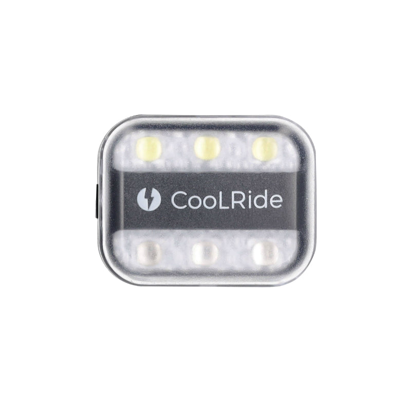 Éclairage arrière USB Coolride 6 LED clip tige de selle et sac à dos – vue 6