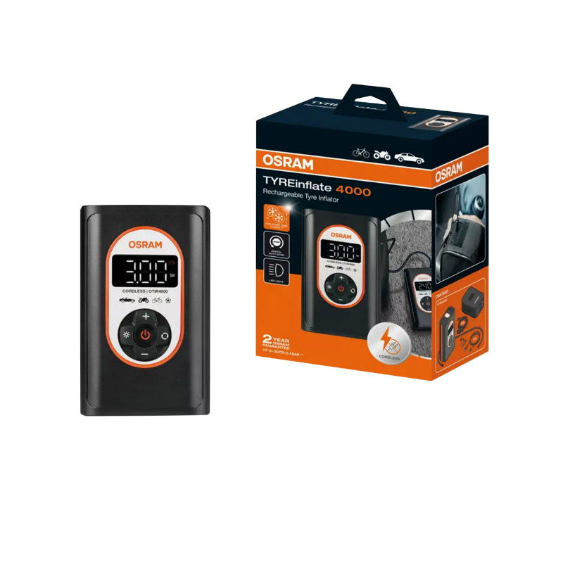 Compresseur universel Osram Tyre Inflate 4000 12 V rechargeable USB-C – vue 7