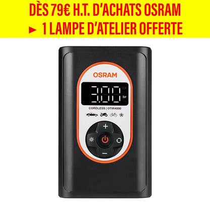 Compresseur universel Osram Tyre Inflate 4000 12 V rechargeable USB-C