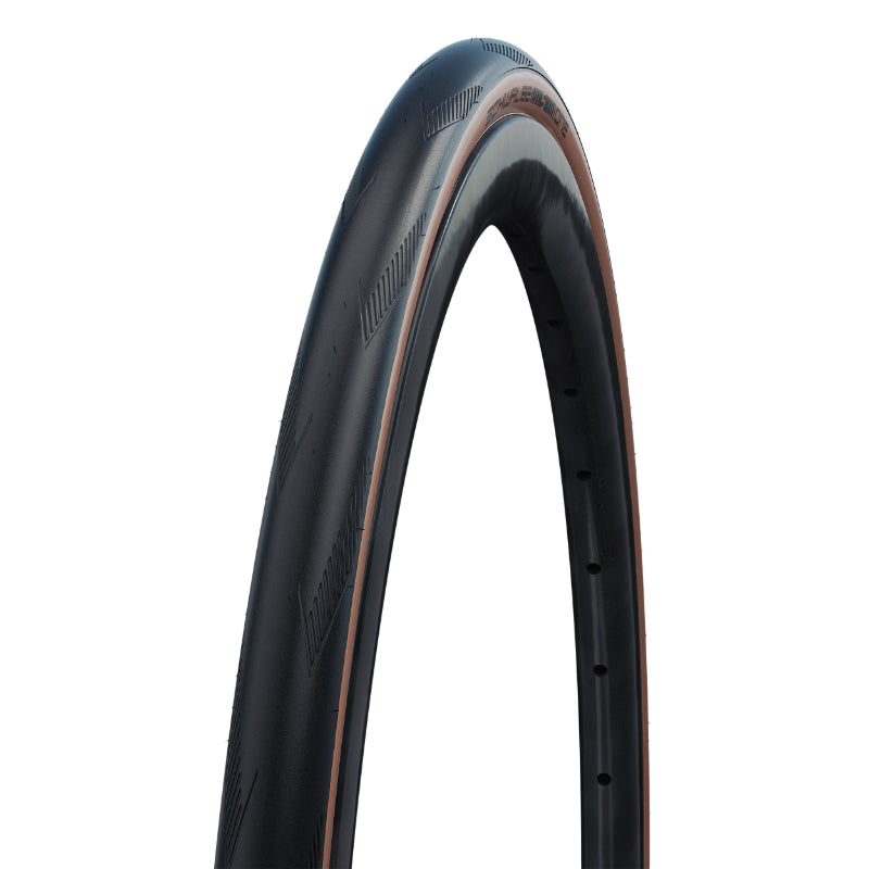 Pneu route Schwalbe One Raceguard Addix noir-beige tringle souple tubeless ready – 700 x 30 (30-622)