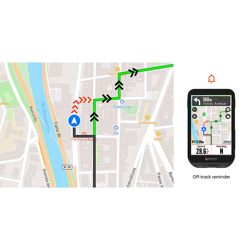 GPS compteur iGPSport iGS800 couleur tactile cartographie Wi-Fi – vue 19