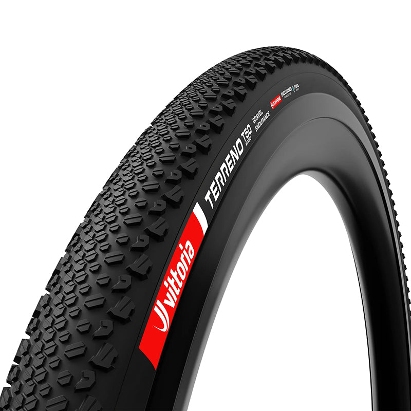 Pneu gravel Vittoria Terreno T50 Mixed Endurance Graphene 2.0 noir tringle souple tubeless ready – 700 x 50 (50-622)