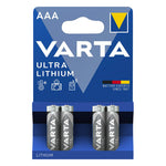 Piles AAA LR03 Varta Ultra Lithium (lot de 4)
