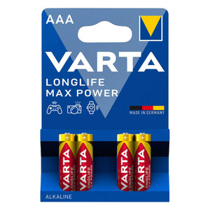 Piles AAA LR03 Varta Longlife Max Power (lot de 4)